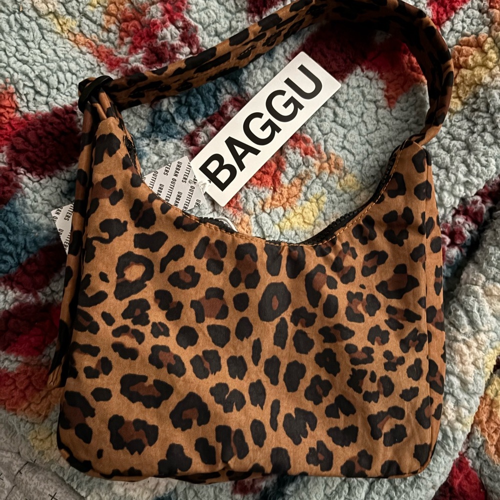 Baggu Mini Shoulder Bag Leopard